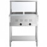 Avantco STE-2SG Two Pan Open Well Electric Steam Table with Undershelf, Overshelf, and Sneeze Guard - 120V, 1000W Avantco STE-2SG Two Pan Open Well Electric Steam Table with Undershelf, Overshelf, and Sneeze Guard - 120V, 1000W
