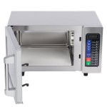 Waring WMO90 Stainless Steel Commercial Microwave with Push Button Controls - 120V, 1000W Waring WMO90 Stainless Steel Commercial Microwave with Push Button Controls - 120V, 1000W