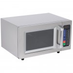 Waring WMO90 Stainless Steel Commercial Microwave with Push Button Controls - 120V, 1000W Waring WMO90 Stainless Steel Commercial Microwave with Push Button Controls - 120V, 1000W