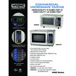 Waring WMO90 Stainless Steel Commercial Microwave with Push Button Controls - 120V, 1000W Waring WMO90 Stainless Steel Commercial Microwave with Push Button Controls - 120V, 1000W