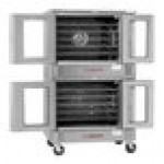 Southbend PCG100S/SD Platinum Series 5-Shelf Double Deck Full Size Standard Natural Gas Convection Oven - 100,000 BTU