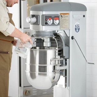 Hobart Legacy+ HL400-1 40 Qt. Planetary Floor Mixer with Guard & Standard Accessories - 240V, 3 Phase, 1 1/2 hp