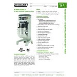 Hobart Legacy+ HL400-1 40 Qt. Planetary Floor Mixer with Guard & Standard Accessories - 240V, 3 Phase, 1 1/2 hp