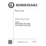 Hoshizaki KMD-705MAJ 30 Hoshizaki KMD-705MAJ 30