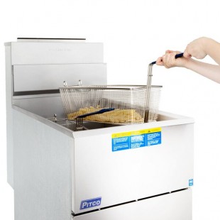 Pitco® 65C+S Liquid Propane 65-80 lb. Stainless Steel Floor Fryer Pitco® 65C+S Liquid Propane 65-80 lb. Stainless Steel Floor Fryer
