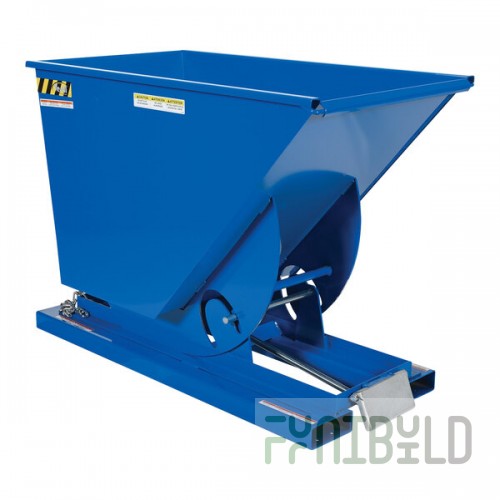 Vestil 0.75 Cubic Yard Heavy-Duty Self-Dumping Steel Forklift Hopper D-75-HD - 6,000 lb. Capacity