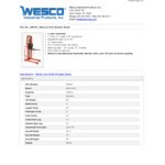 Wesco Industrial Products 1,000 lb. Economy Series Fork Stacker with 25 Wesco Industrial Products 1,000 lb. Economy Series Fork Stacker with 25
