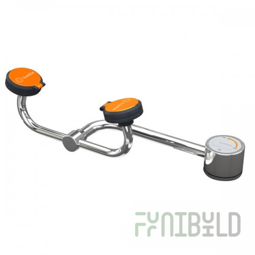 Guardian Equipment G1774LH AutoFlow Left Hand Deck Mounted Eye and Face Wash Station with 90 Degree Swivel
