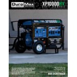 DuroMax XP10000HX HX Series 439 CC Dual Fuel Portable Generator with CO Alert - 10,000 / 8,000W, 120V/240V DuroMax XP10000HX HX Series 439 CC Dual Fuel Portable Generator with CO Alert - 10,000 / 8,000W, 120V/240V