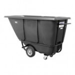 Wesco Industrial Products 272578 0.5 Cu. Yd. Red Polyethylene Standard-Duty Tilt Truck