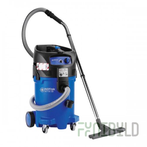 Nilfisk ATTIX 50-01 PC 12 Gallon Wet / Dry Vacuum with 6-Piece Tool Kit - 120V