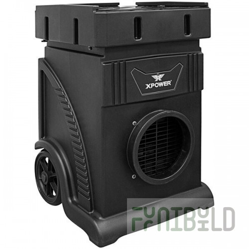 XPOWER AP-1800D Portable Air Scrubber with Brushless DC Motor and 4-Stage Commercial HEPA Air Filtration System - 1100 CFM, 115V