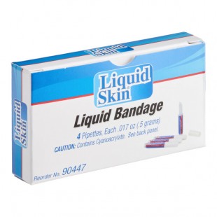 Liquid Skin 90447 0.017 oz. Liquid Bandage - 400/Case Liquid Skin 90447 0.017 oz. Liquid Bandage - 400/Case