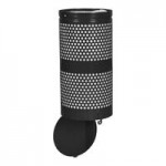 Ex-Cell Kaiser WR-10R HGR Landscape Series 10 Gallon Round Hunter Green Gloss Perforated Trash Can