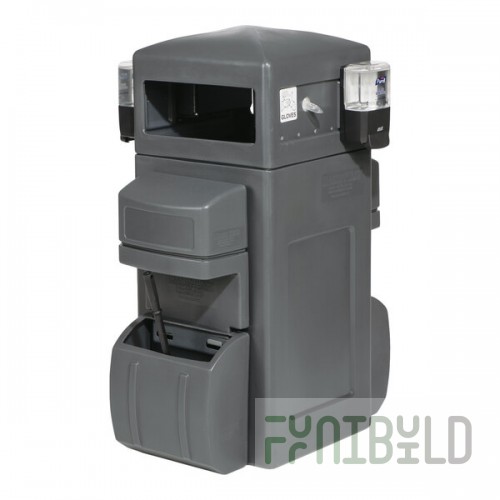 MasonWays Amenity II 45 Gallon Double-Sided Windshield Service Station with Sanitation Kit
