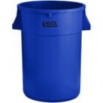 Lavex 44 Gallon Blue Round Commercial Recycling Can