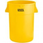 Lavex 44 Gallon Blue Round Commercial Recycling Can