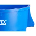 Lavex 44 Gallon Blue Round Commercial Recycling Can