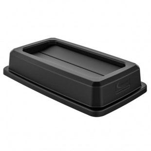 Suncast TCNLID01BKD Black Slim Double Flip Rectangular Trash Can Lid Suncast TCNLID01BKD Black Slim Double Flip Rectangular Trash Can Lid