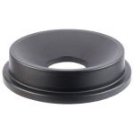 32 Gallon Black Funnel Top Round Trash Can Lid