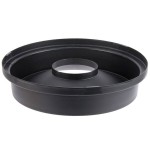 32 Gallon Black Funnel Top Round Trash Can Lid
