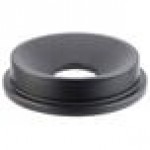 32 Gallon Black Funnel Top Round Trash Can Lid