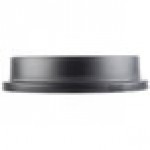 32 Gallon Black Funnel Top Round Trash Can Lid