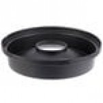 32 Gallon Black Funnel Top Round Trash Can Lid
