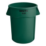 Rubbermaid® 1779741 BRUTE 44 Gallon Green Round Trash Can