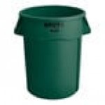 Rubbermaid® 1779741 BRUTE 44 Gallon Green Round Trash Can