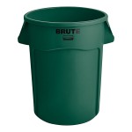 Rubbermaid® 1779741 BRUTE 44 Gallon Green Round Trash Can