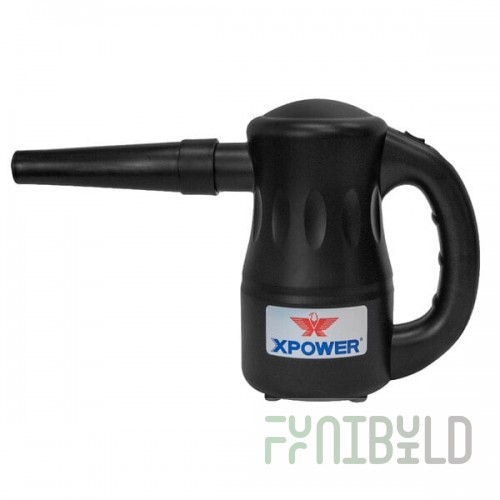 XPOWER A-2-Black Airrow Pro Black High Velocity Electric Duster and Blower - 4.5A; 115V