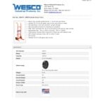 Wesco Industrial Products 1,000 lb. Poly Overpack Drum Truck with (2) 10