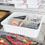Long Metro MDL93060N Gray Tote Box Divider - 23 Long Metro MDL93060N Gray Tote Box Divider - 23