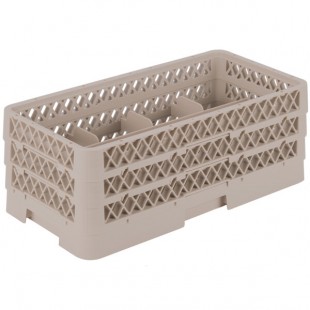 Vollrath HR1B1BA Traex® Half-Size Beige 8 Compartment 7 5/16