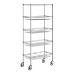 Regency NSF Chrome 4 Basket and 1 Wire Shelf Kit - 18