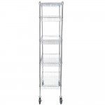 Regency NSF Chrome 4 Basket and 1 Wire Shelf Kit - 18