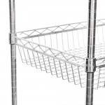 Regency NSF Chrome 4 Basket and 1 Wire Shelf Kit - 18
