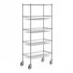 Regency NSF Chrome 4 Basket and 1 Wire Shelf Kit - 18