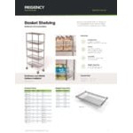 Regency NSF Chrome 4 Basket and 1 Wire Shelf Kit - 18