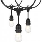 24' LED String Lights with (12) G25 Bulbs - 120V, 24W, 2200K