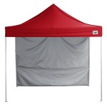 Backyard Pro Courtyard Series 10' x 10' Red Straight Leg Aluminum Instant Pop Up Canopy Tent and Wall Kit Backyard Pro Courtyard Series 10' x 10' Red Straight Leg Aluminum Instant Pop Up Canopy Tent and Wall Kit