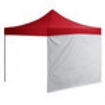 Backyard Pro Courtyard Series 10' x 10' Red Straight Leg Aluminum Instant Pop Up Canopy Tent and Wall Kit Backyard Pro Courtyard Series 10' x 10' Red Straight Leg Aluminum Instant Pop Up Canopy Tent and Wall Kit