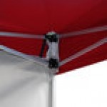 Backyard Pro Courtyard Series 10' x 10' Red Straight Leg Aluminum Instant Pop Up Canopy Tent and Wall Kit Backyard Pro Courtyard Series 10' x 10' Red Straight Leg Aluminum Instant Pop Up Canopy Tent and Wall Kit