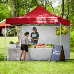 Backyard Pro Courtyard Series 10' x 10' Red Straight Leg Aluminum Instant Pop Up Canopy Tent and Wall Kit Backyard Pro Courtyard Series 10' x 10' Red Straight Leg Aluminum Instant Pop Up Canopy Tent and Wall Kit