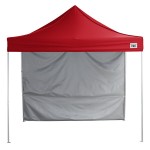 Backyard Pro Courtyard Series 10' x 10' Red Straight Leg Aluminum Instant Pop Up Canopy Tent and Wall Kit Backyard Pro Courtyard Series 10' x 10' Red Straight Leg Aluminum Instant Pop Up Canopy Tent and Wall Kit