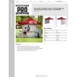 Backyard Pro Courtyard Series 10' x 10' Red Straight Leg Aluminum Instant Pop Up Canopy Tent and Wall Kit Backyard Pro Courtyard Series 10' x 10' Red Straight Leg Aluminum Instant Pop Up Canopy Tent and Wall Kit