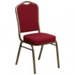 Flash Furniture NG-C01-BROWN-GV-GG Hercules Brown Pattern Fabric Crown Back Stackable Banquet Chair with Gold Vein Frame Flash Furniture NG-C01-BROWN-GV-GG Hercules Brown Pattern Fabric Crown Back Stackable Banquet Chair with Gold Vein Frame