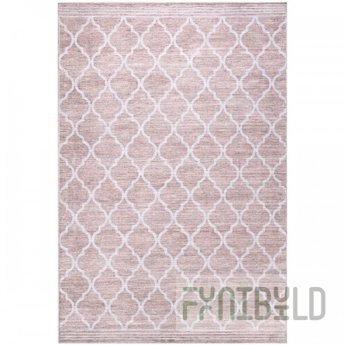 Abani Parker Collection 4' x 6' Cream Modern Trellis Area Rug