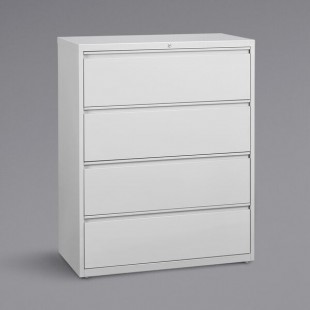 Hirsh 23706 HL8000 Series White Four-Drawer Lateral File Cabinet - 42 Hirsh 23706 HL8000 Series White Four-Drawer Lateral File Cabinet - 42